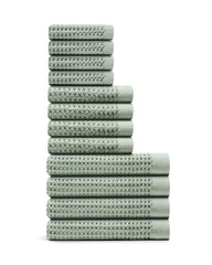 Supima® Waffle 12pc Bath Sheet Move-In Bundle