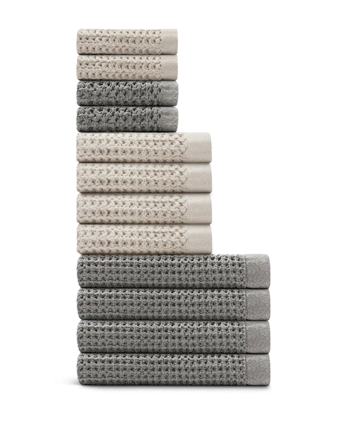 Supima® Waffle 12pc Bath Sheet Move-In Bundle