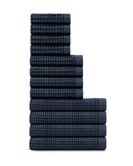 Supima® Waffle 12pc Bath Sheet Move-In Bundle